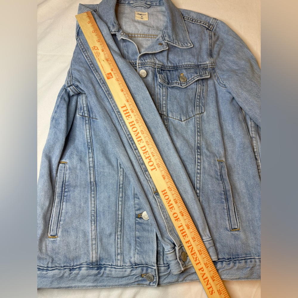 GAP Light Blue Denim Trucker‎ Jacket - Picture 10 of 13